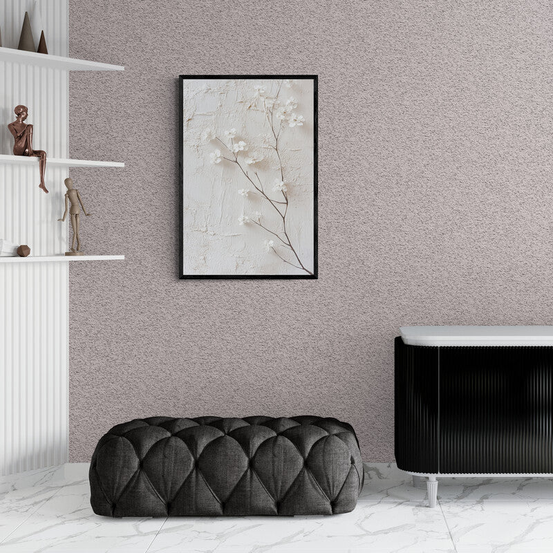 White Flowers on Textured Canvas